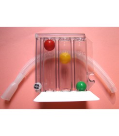 Tři kuličky - cvičební spirometr